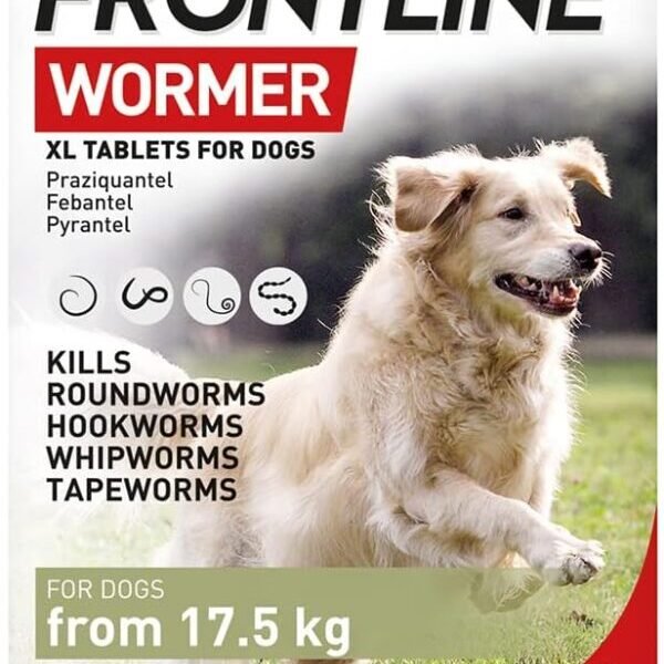 FRONTLINE WORMER – XL Worming Tablets for Dogs – 2 Tablets