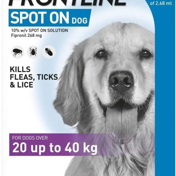 Frontline Flea Treatment for Dogs 20-40kg – Spot-On Protection