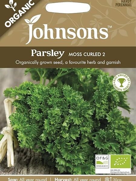 Johnsons Seeds – Pictorial Pack – Herb – Parsley Moss Curled 2 (Organic) – 500 Seeds