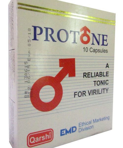 Qarshi Protone 10 Capsules – Natural Energy & Vitality Booster for Men